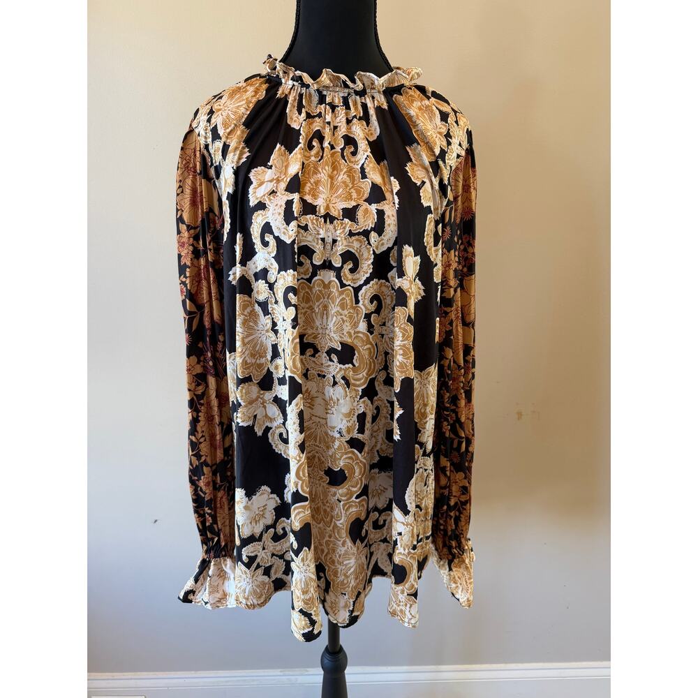 Free People Mixed Print Top
